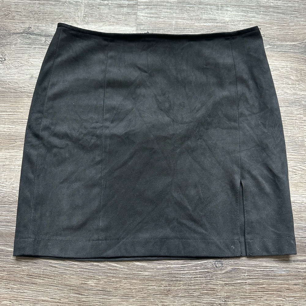 Forever 21 Black Pencil Mini Skirt with Slit